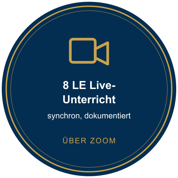Siegel: live-unterricht